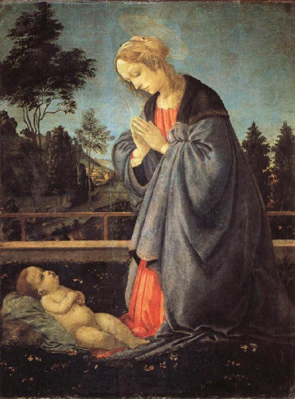 Filippino Lippi The Adoration of the Child oil painting picture